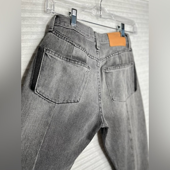 FRAME Nouveau Le Mix Gray
Cropped Jeans Ankle Designer Two
Tone Fray Size 23 - Picture 9 of 12